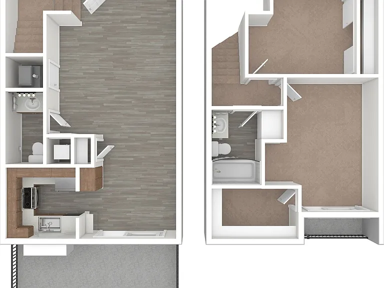 2 BD / 1.5 BA - 1,076 SF