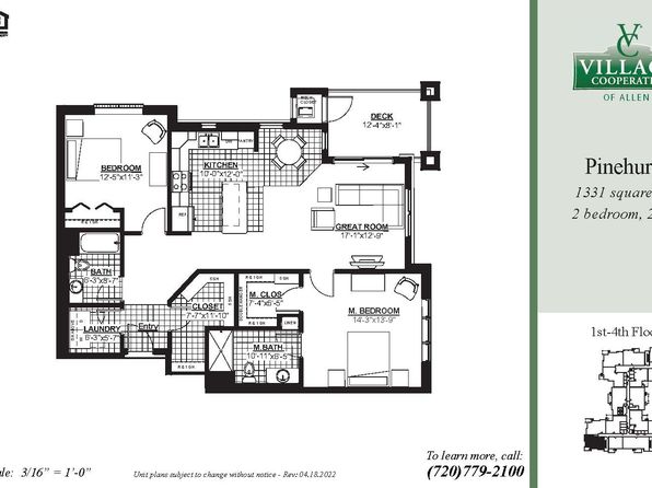 Pinehurst Plan, Village Cooperative of Allen (Active Adults 62+)