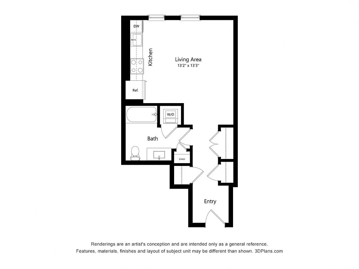 Floor plan S03 - Studio