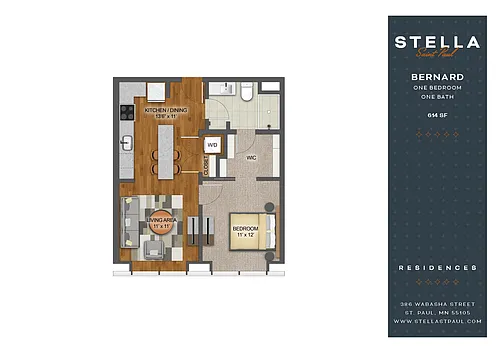 Floor plan Bernard