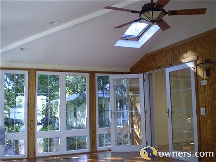 French door entry to sunroom