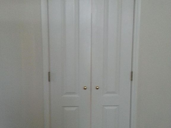 master going into the bathroom