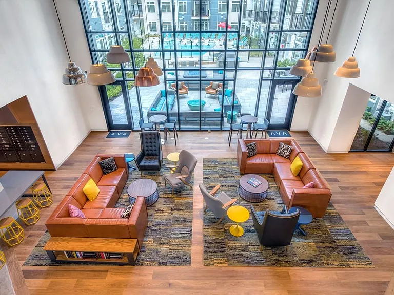 Lobby loft with common area seating