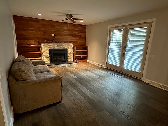 Living room off of kitchen