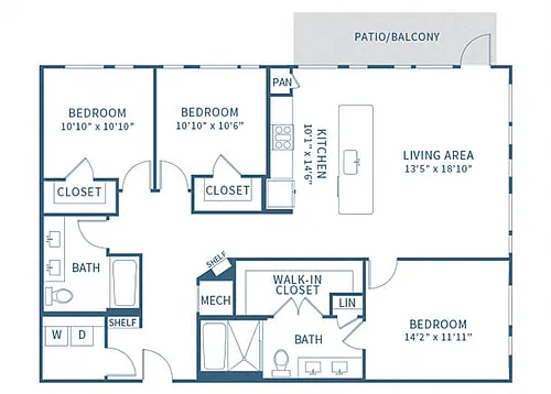 Floor plan C1 ESSENTIAL LIVING