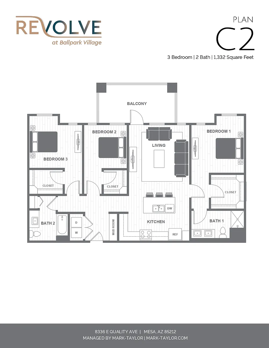 Floor plan 3 Bed/2 Bath