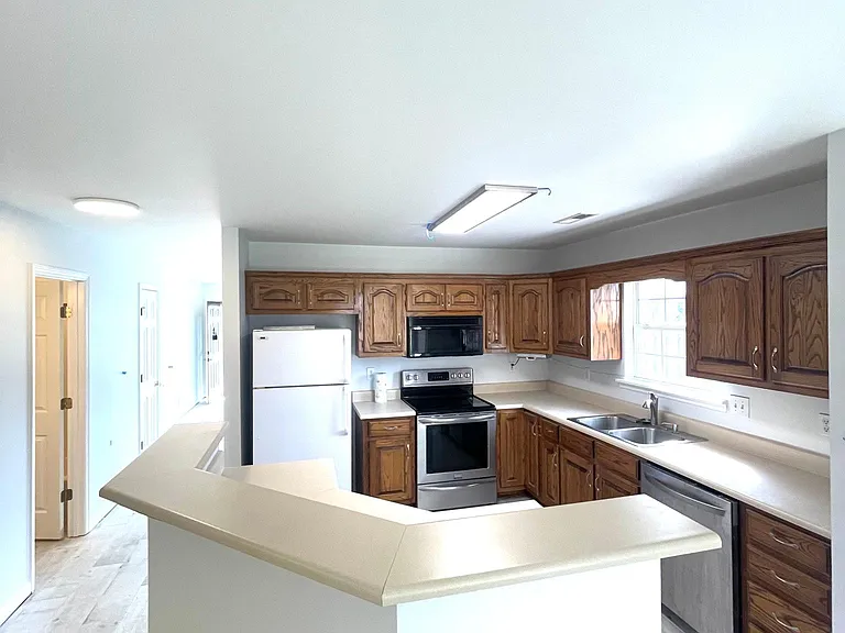 Kitchen with island