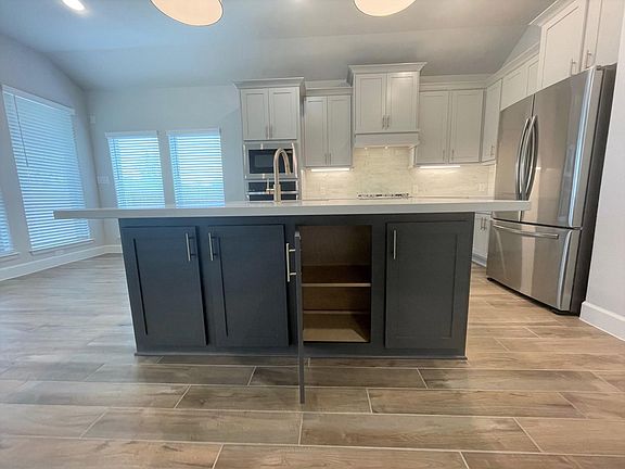 Ample kitchen storage.