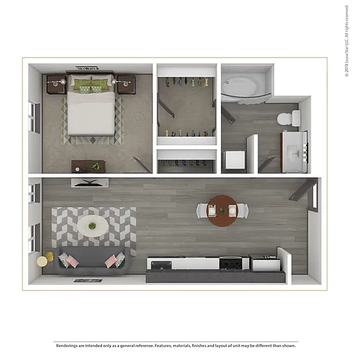 Floor plan Landing F