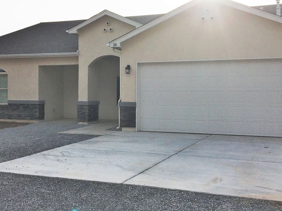 Front view of home corner lot