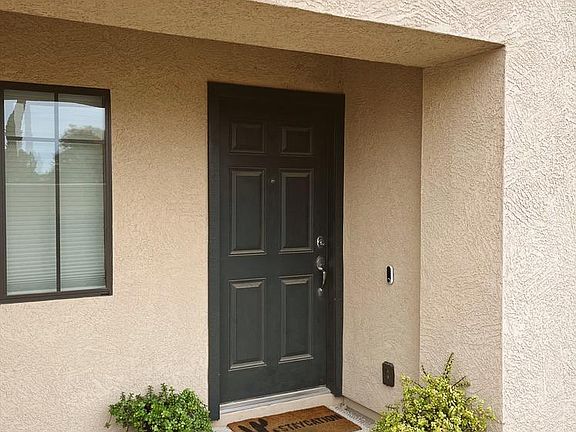 Front door and front patio.