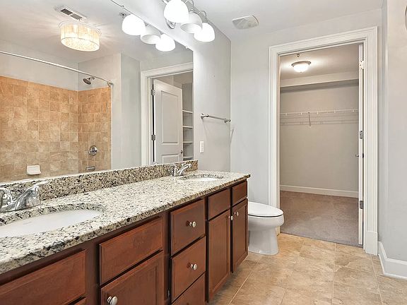 Primary bath and walk-in closet