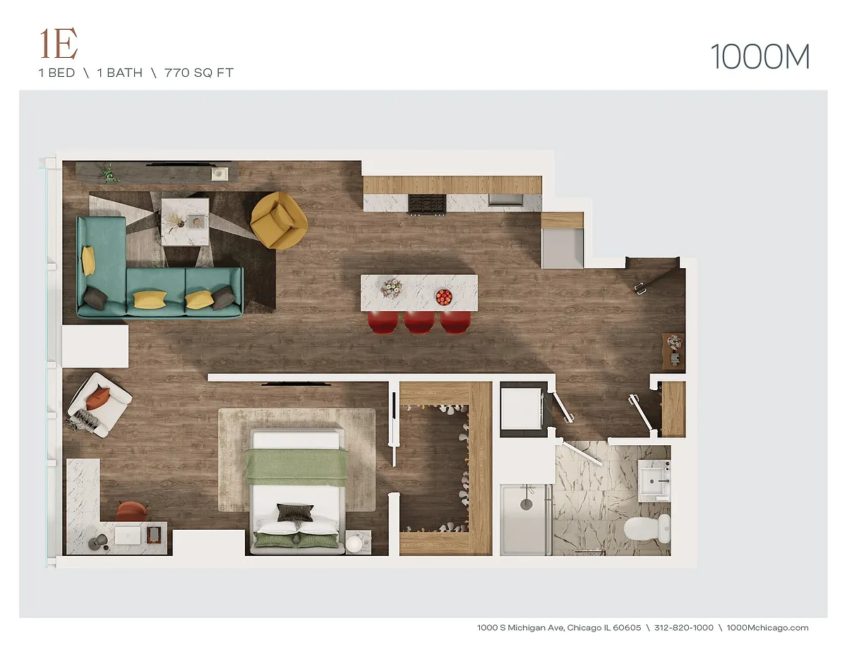 Floor plan 1E