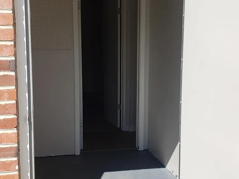 Extra storage area access to backyard area