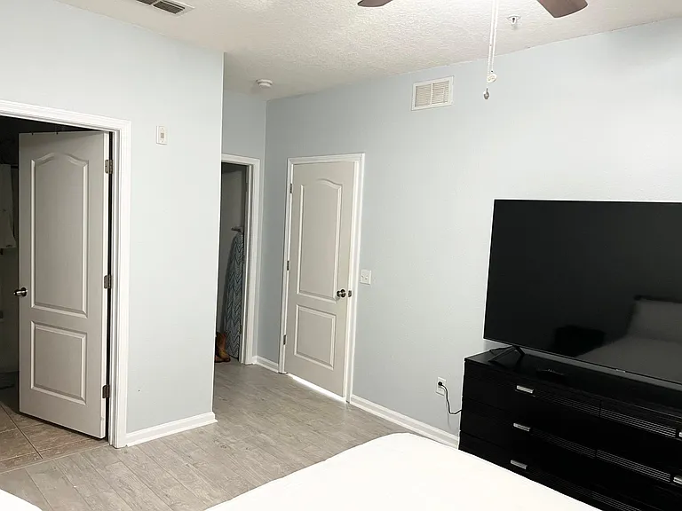 Walk in closet and private bathroom in the master bedroom