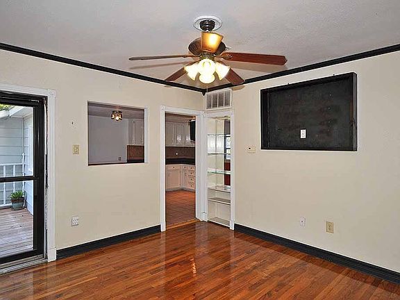 A space is ready with cable outlet to mount your flat screen TV.