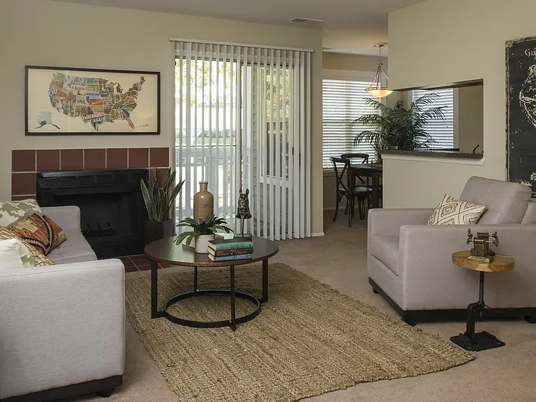 Living Room with Sliding Door to Patio/Balcony