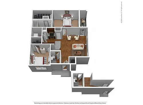 Floor plan B2G - Attached Garage Included