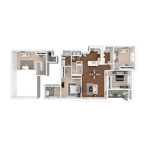 Floor plan D1-A - 3 Bed with Loft
