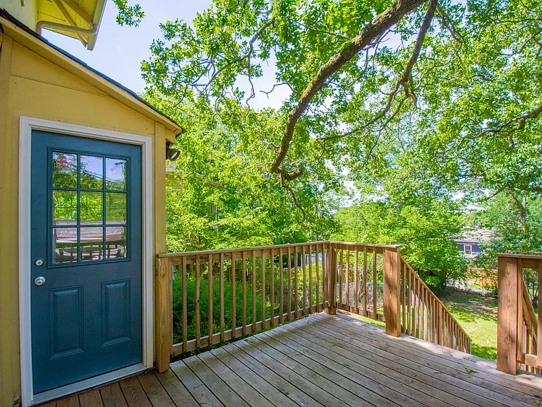 Back deck, and entry to laundry room