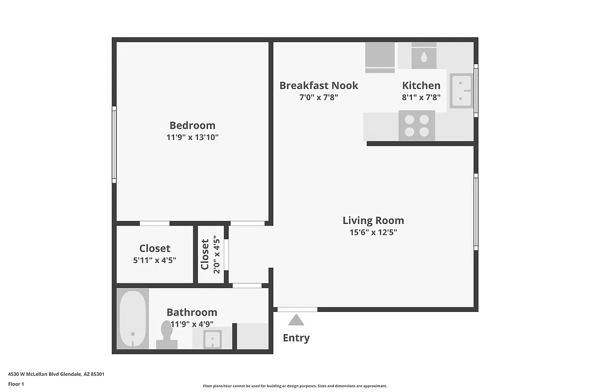 Floor plan 1X1