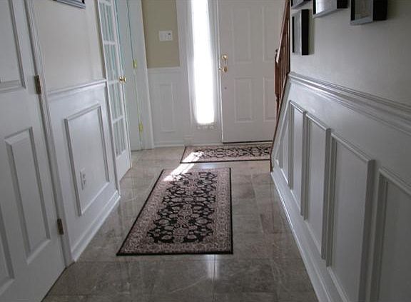 Foyer with Marble Floor