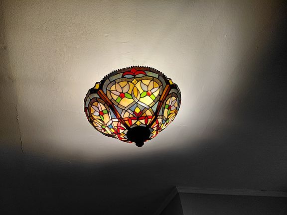 Period light fixtures.