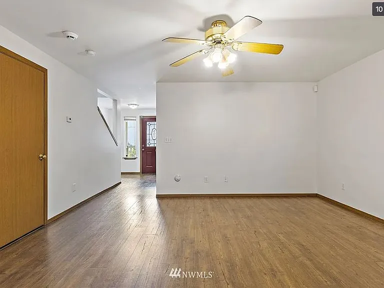 Living room Looking at Front Door.