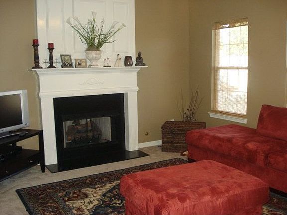 Beautiful gas fireplace.