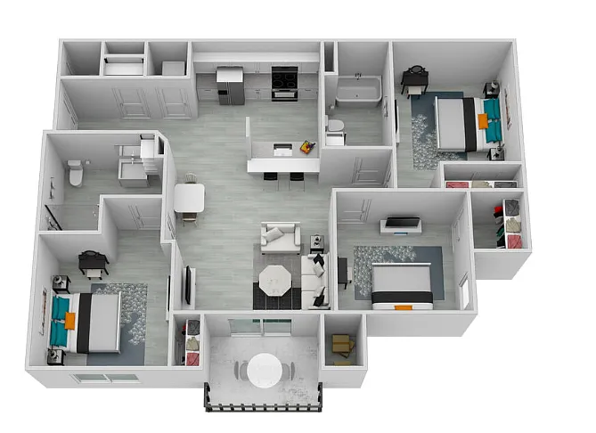 Floor plan 3 Bedroom