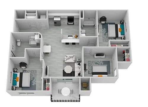 Floor plan 3 Bedroom