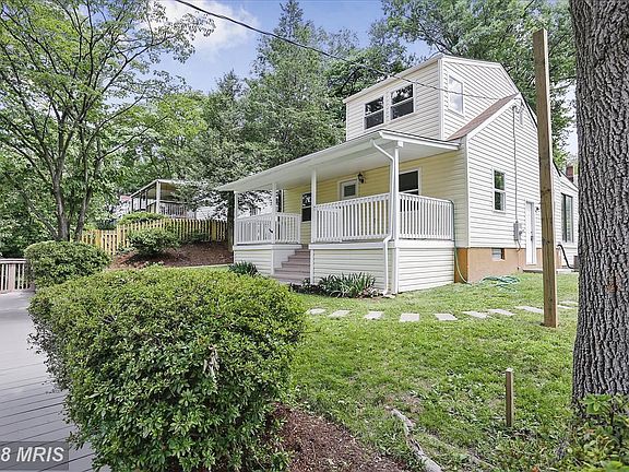 Winter view is of N.Bethesda--Summer view of trees