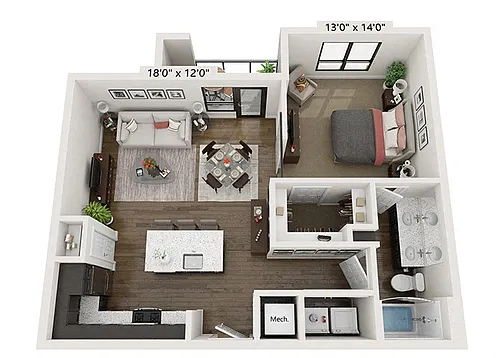 Floor plan A1D