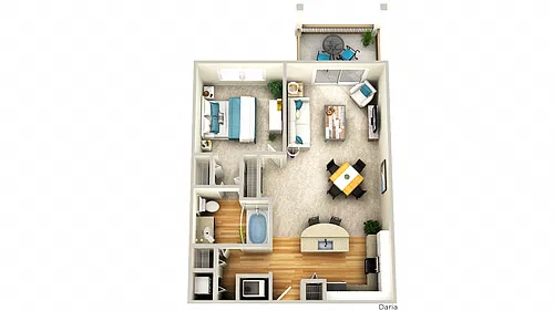 Floor plan A1B