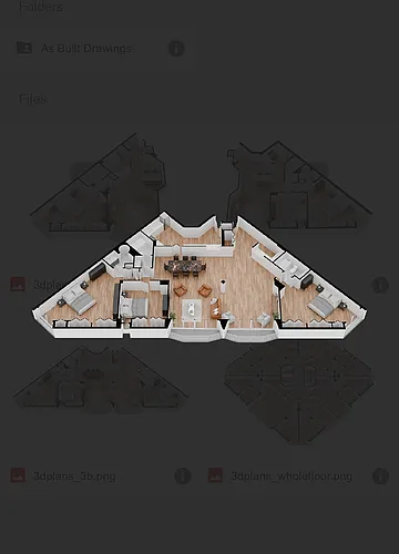 Floor plan 3 beds 3 Bath
