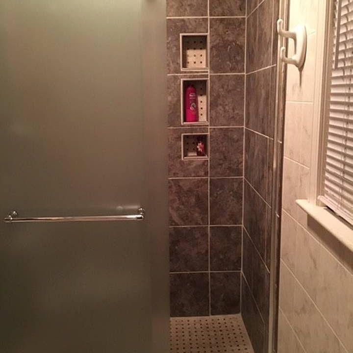 New tile shower
