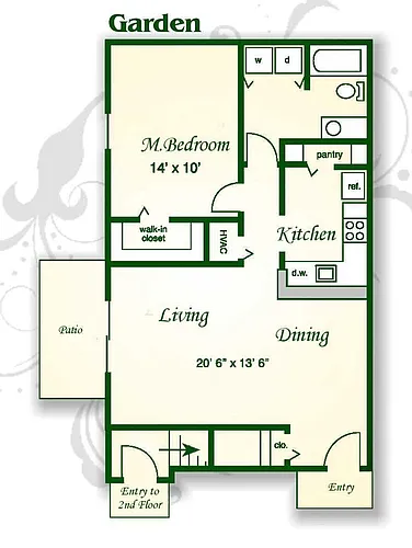 Floor plan The Camellia Garden