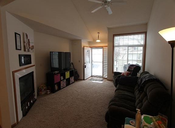 Living Room with nice Gas Fireplace.