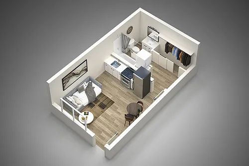 Floor plan Studio - Type B UL