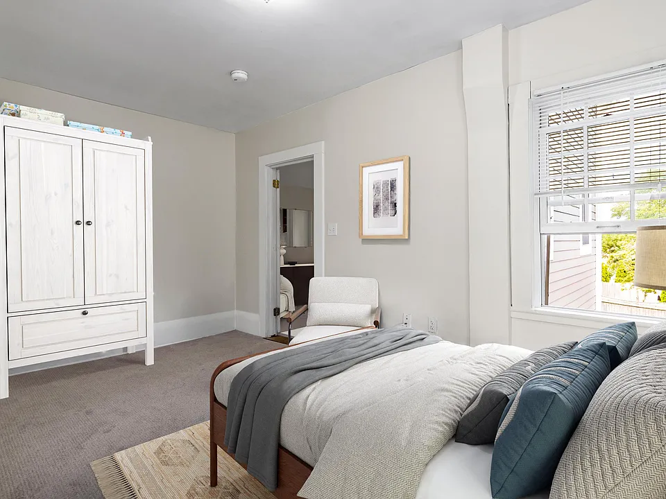 Room 2 staged as bedroom