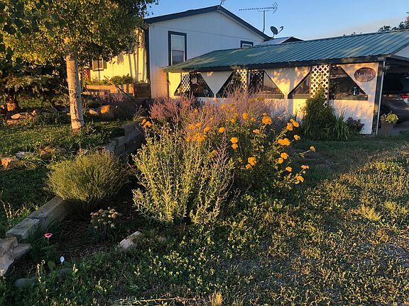 Outside side zero scape flower garden.