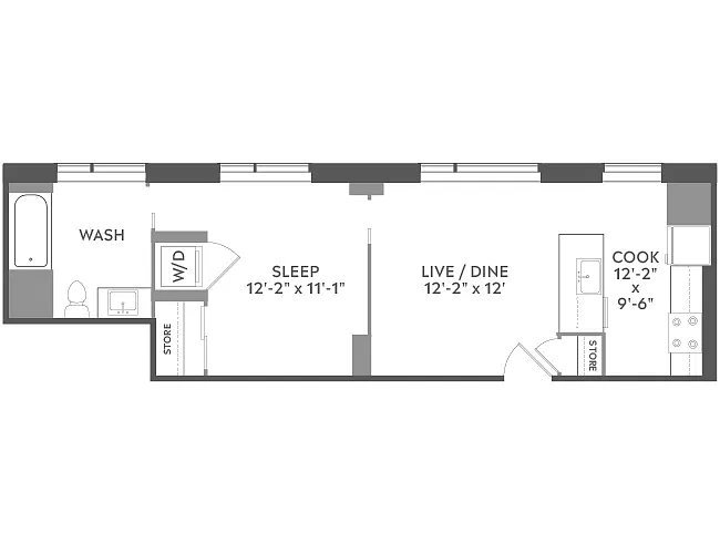 Floor plan A2a
