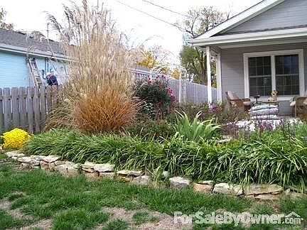 Landscaping off extended front porch
						:
						All perennial plants come up yearly. You wil be surprised when spring comes.