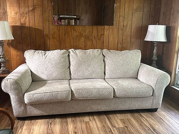 Living room with new floors 