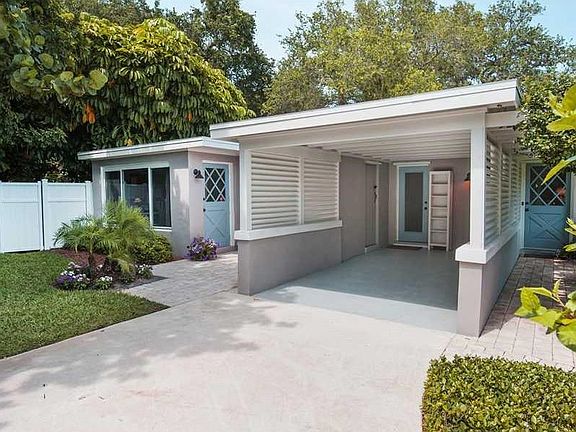 Exterior Front. Carport