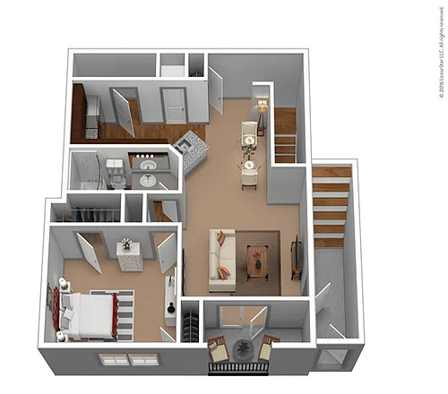 Floor plan A3G - Attached Garage Included
