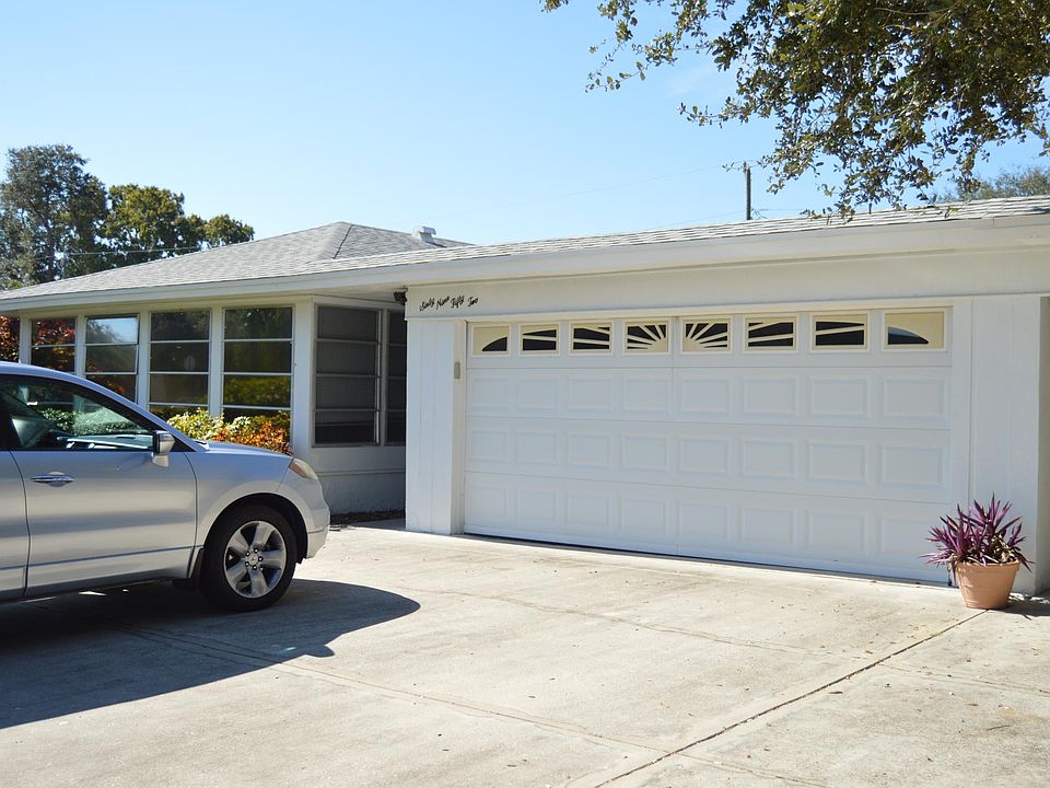 Two car driveway and garage