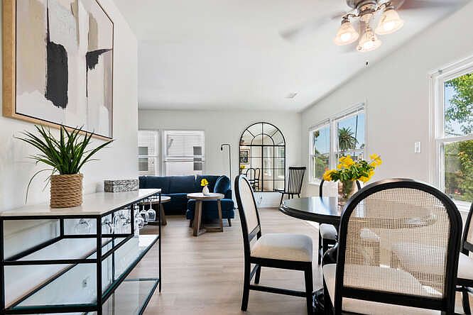 Dining area opens to Living Room