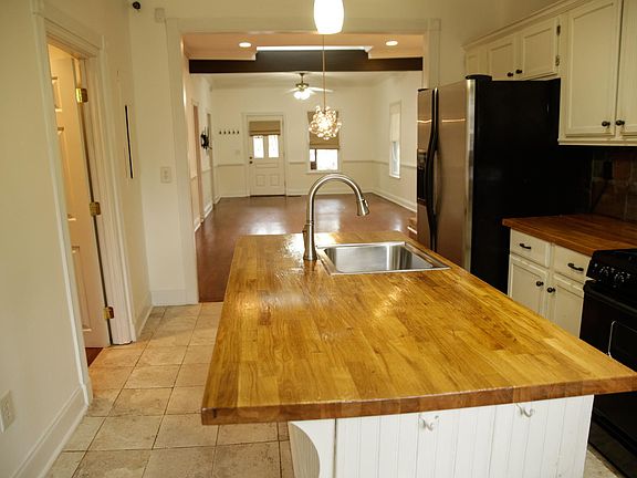 Open kitchen with large island.