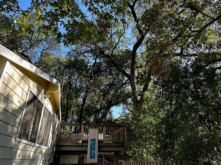 Front view of the deck